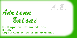 adrienn balsai business card